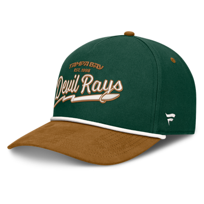 Tampa Bay Rays Fanatics Heritage Concourse A-Frame Adjustable Hat - Green