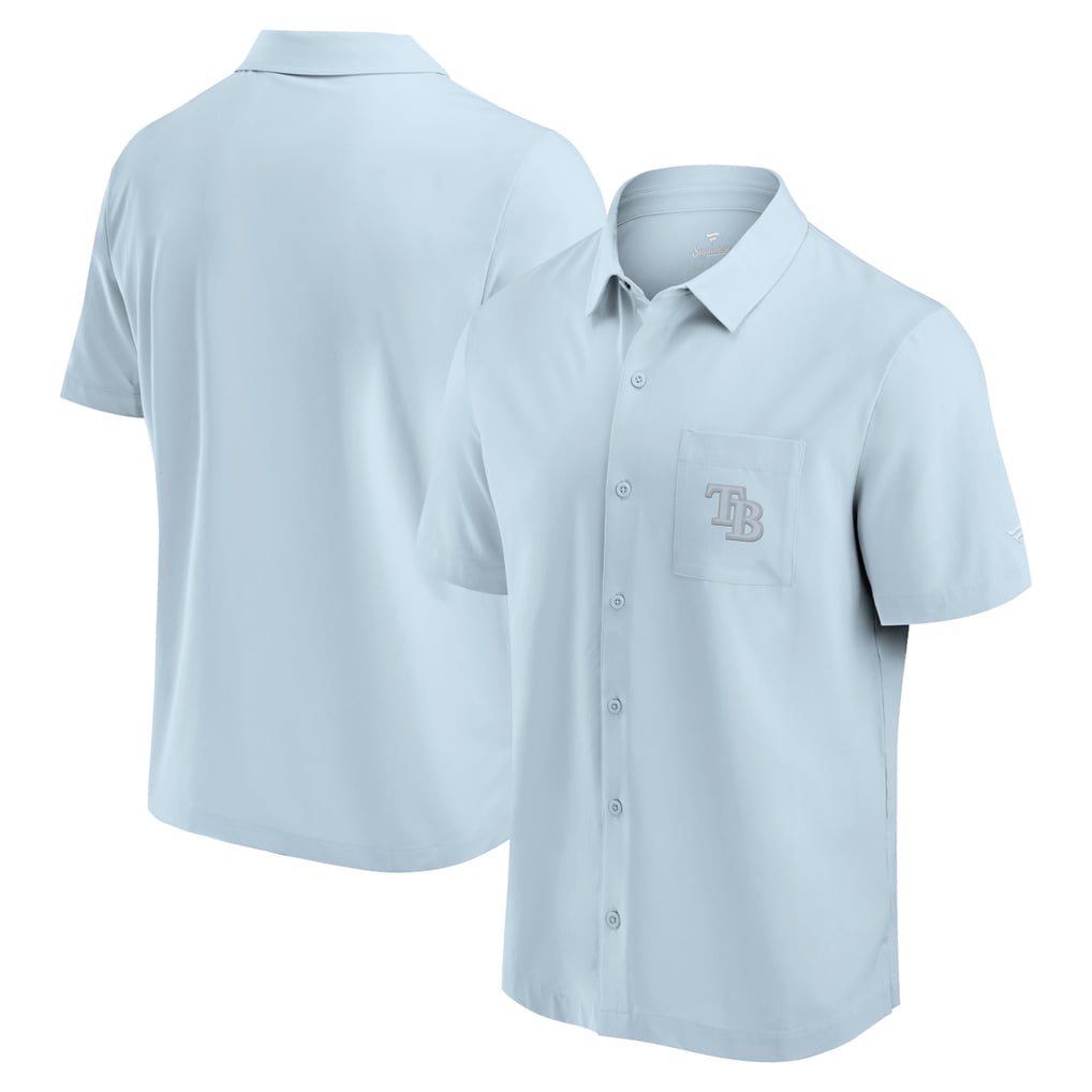 Tampa Bay Rays Fanatics Front Office Button-Up Shirt - Light Blue