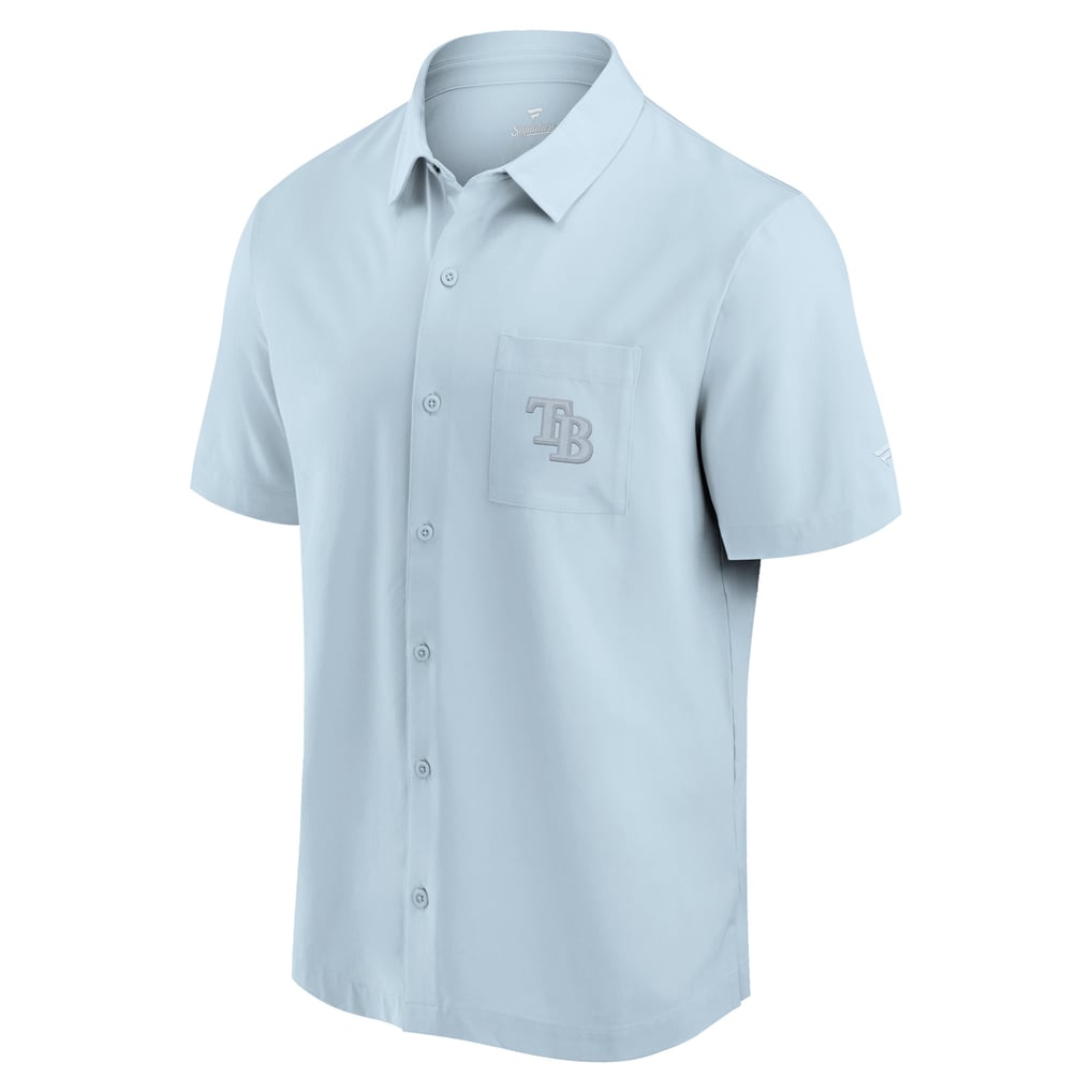 Tampa Bay Rays Fanatics Front Office Button-Up Shirt - Light Blue