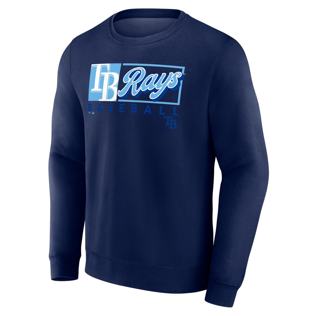 Tampa Bay Rays Fanatics Focus Fleece Pullover Sweatshirt - Navy