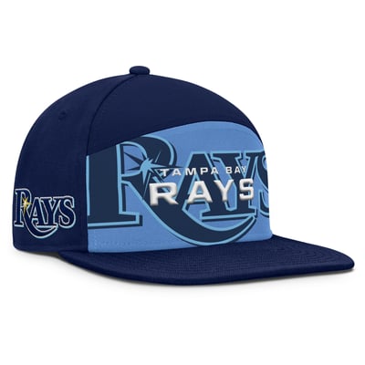 Tampa Bay Rays Fanatics Clubhouse Splitter Snapback Hat - Navy/Light Blue