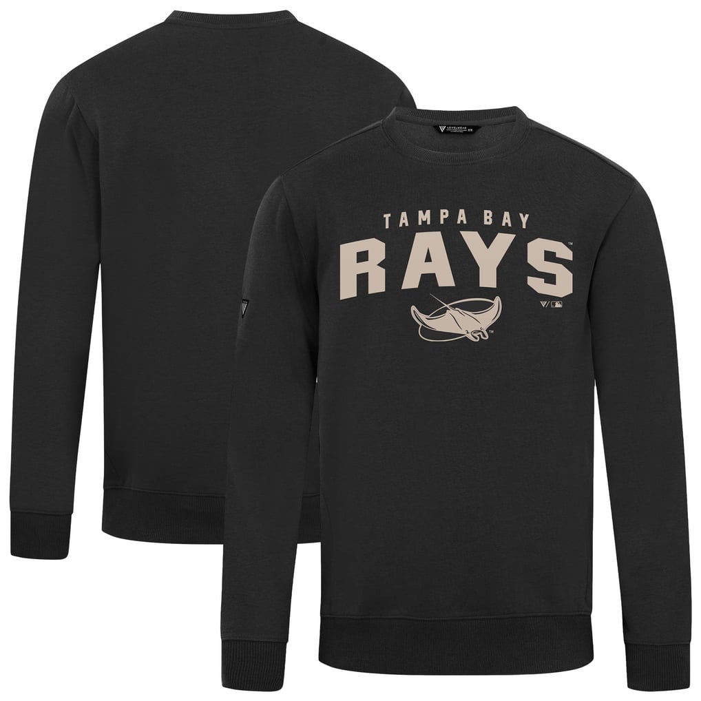 Tampa Bay Rays Levelwear Zane Team Arch Pullover Sweatshirt - Black