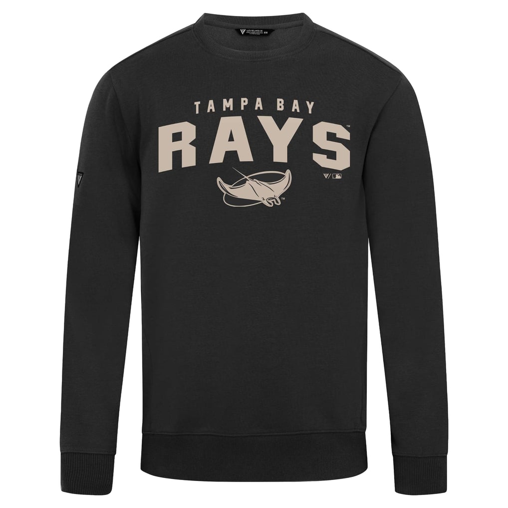 Tampa Bay Rays Levelwear Zane Team Arch Pullover Sweatshirt - Black