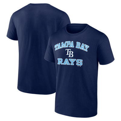  Tampa Bay Rays Logo Athletic Heart and Soul T-Shirt - Navy