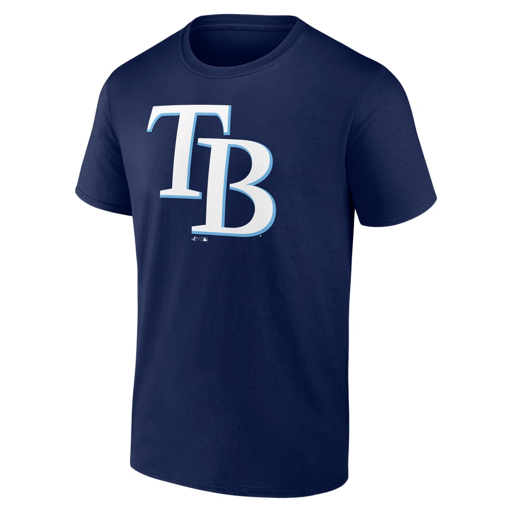 Tampa Bay Rays Logo Athletic Official Logo T-Shirt - Navy