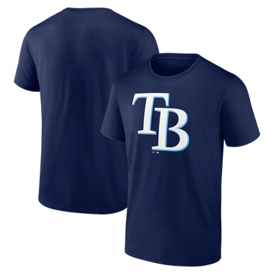 Tampa Bay Rays Logo Athletic Official Logo T-Shirt - Navy