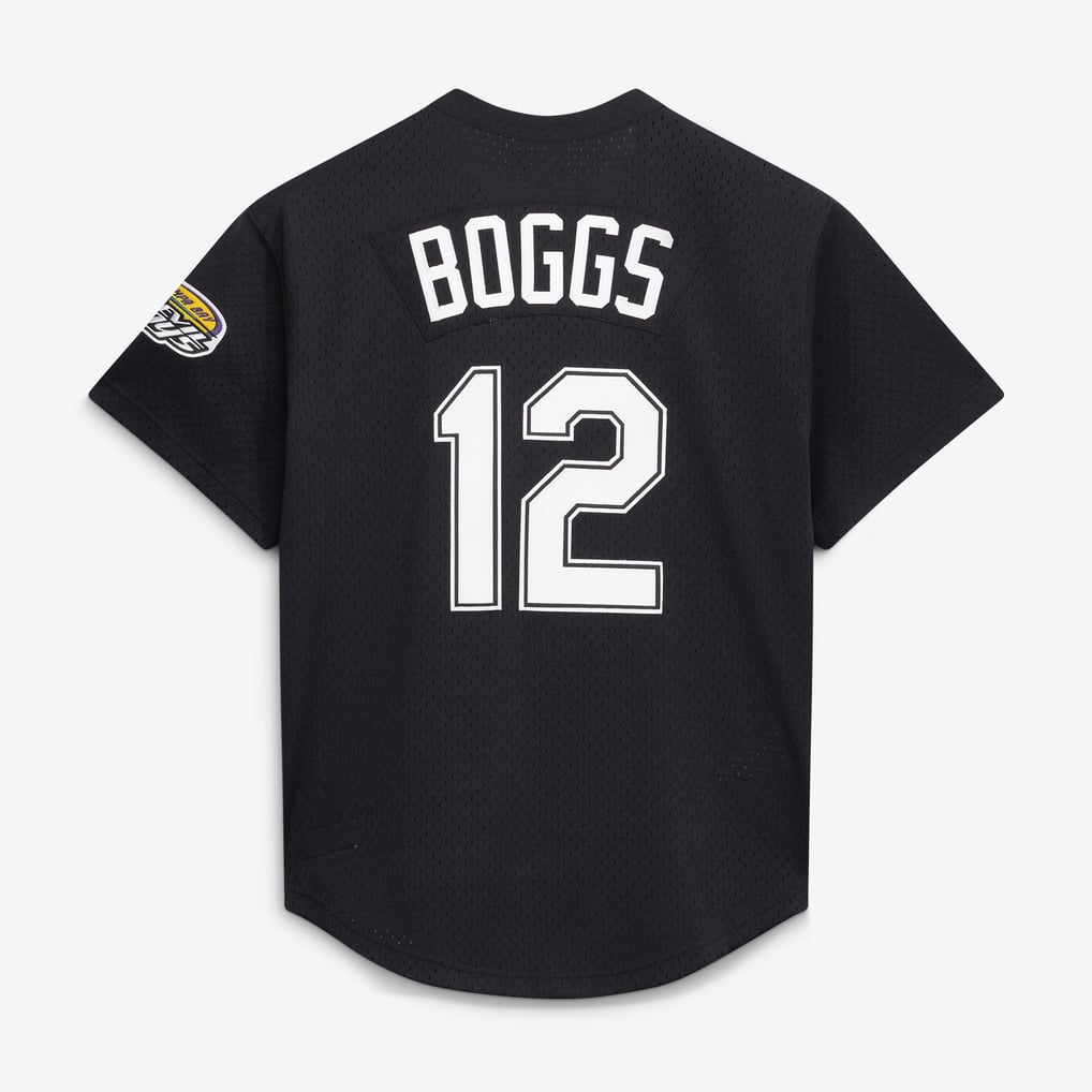 Wade Boggs Tampa Bay Rays Mitchell & Ness Authentic Batting Practice Jersey - Black