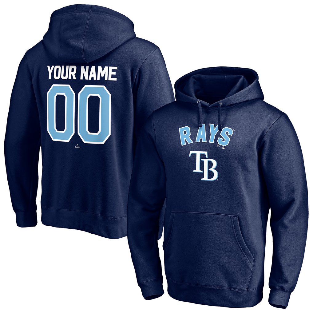 Tampa Bay Rays Personalized Winning Streak Name & Number Pullover Hoodie - Navy