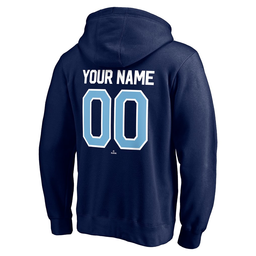 Tampa Bay Rays Personalized Winning Streak Name & Number Pullover Hoodie - Navy