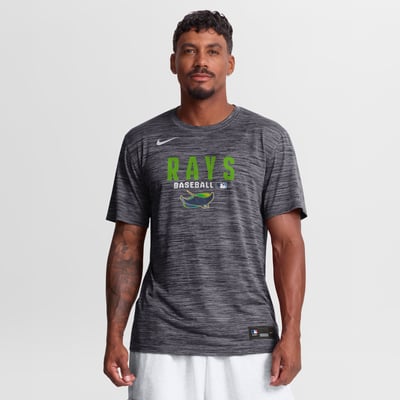 Tampa Bay Rays Nike Authentic Collection Velocity Dri-FIT T-Shirt - Black