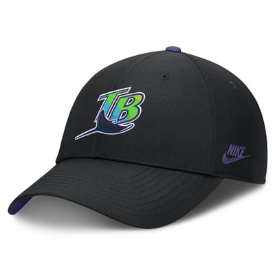 Tampa Bay Rays Nike Cooperstown Club Dri-FIT Adjustable Hat - Black