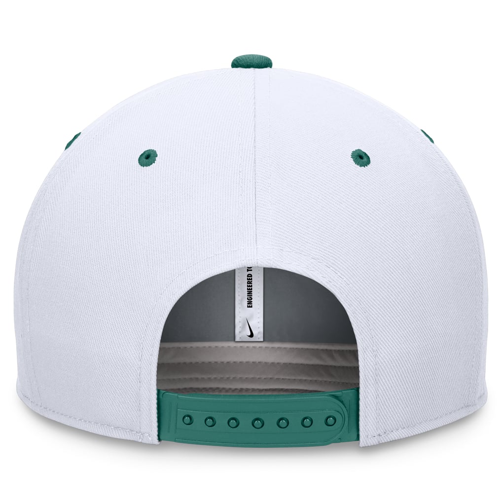 Tampa Bay Rays Nike Bicoastal Two-Tone Pro Performance Snapback Hat - White/Green