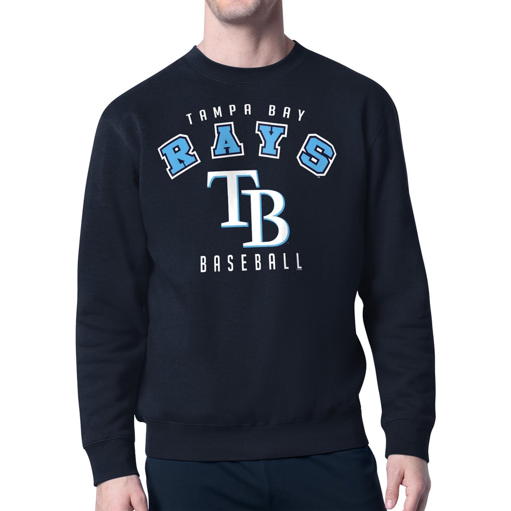 Tampa Bay Rays Starter Team Logo Fleece Pullover Sweatshirt - Navy
