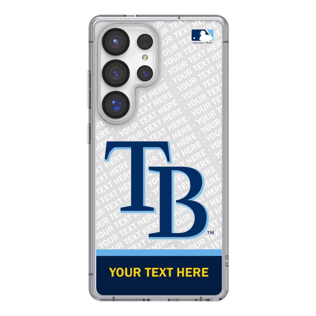 Tampa Bay Rays Endzone Design Galaxy Clear Phone Case