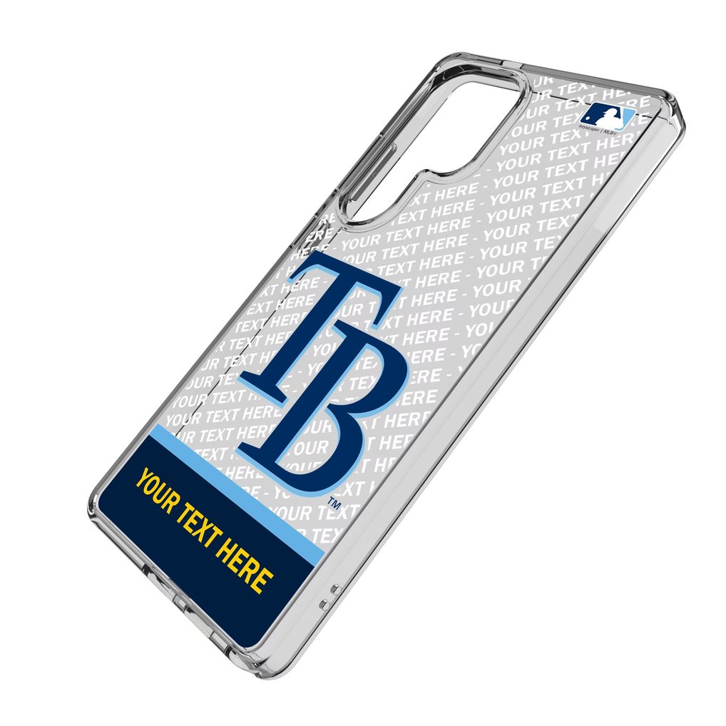 Tampa Bay Rays Endzone Design Galaxy Clear Phone Case