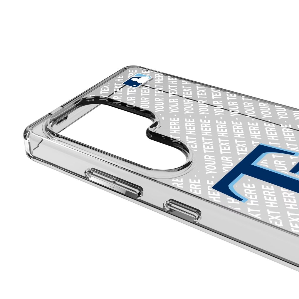 Tampa Bay Rays Endzone Design Galaxy Clear Phone Case