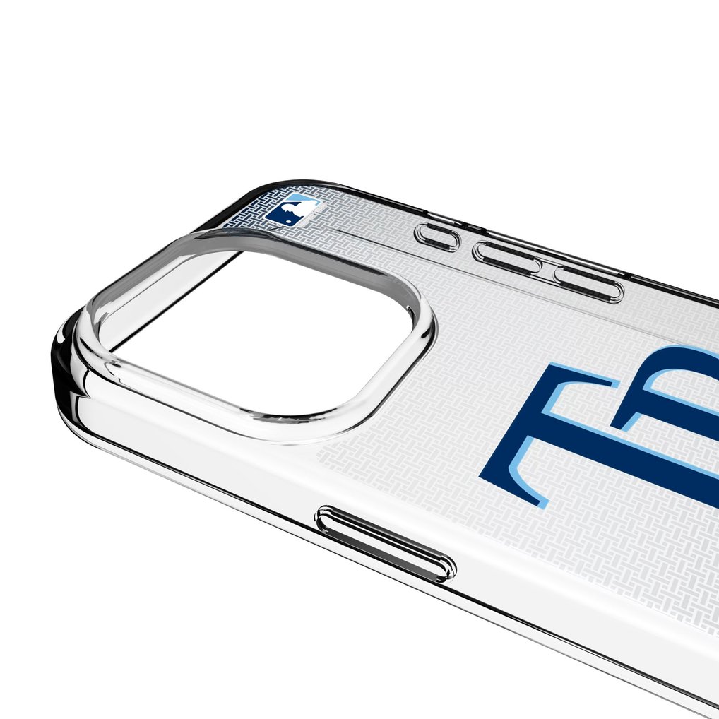 Tampa Bay Rays Linen Logo iPhone Clear Case