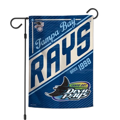WinCraft Tampa Bay Rays Team 2-Sided 12'' x 18'' Garden Flag