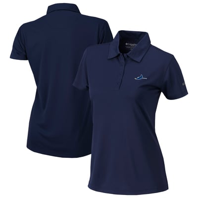  Tampa Bay Rays Columbia Women's Omni-Wick Birdie Polo - Navy