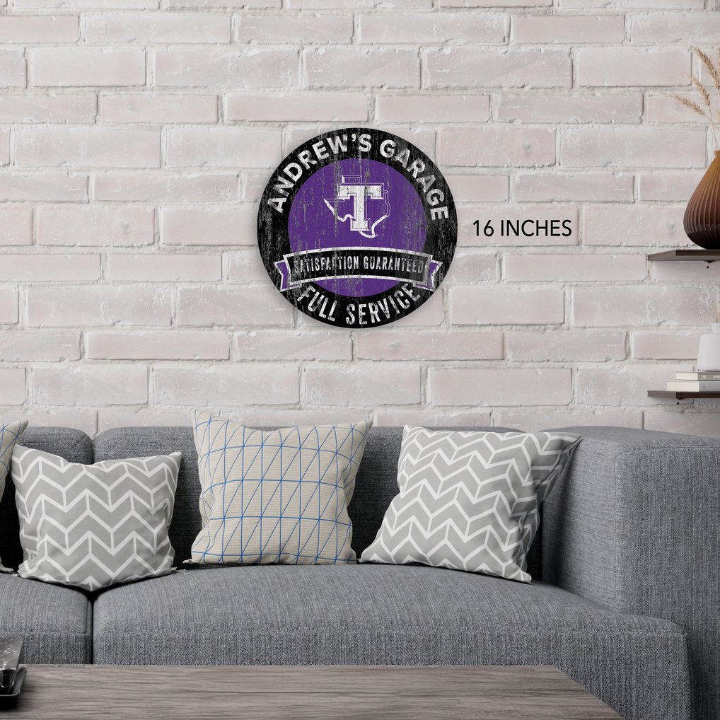 Tarleton State Texans 16" Customizable Garage Circle