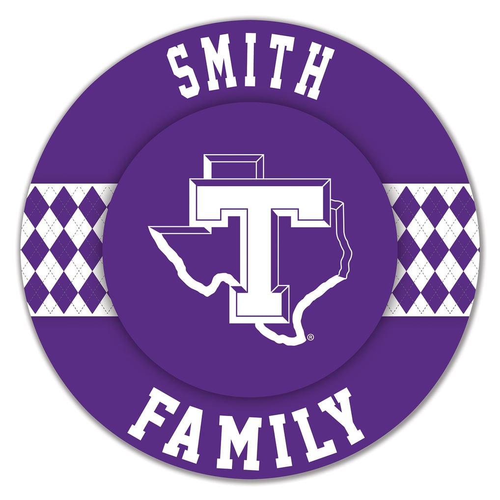 Tarleton State Texans 16" Personalized Circle Wall Art