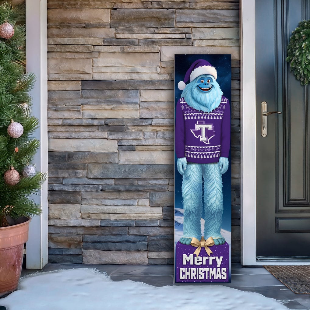 Tarleton State Texans 48" Yeti Christmas Leaner