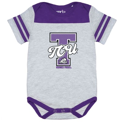 TCU Horned Frogs Garb Infant Thomas Bodysuit - Purple