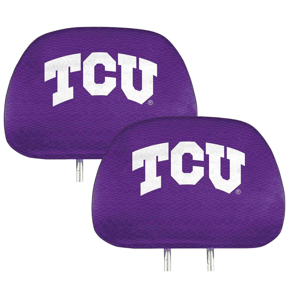 TCU Horned Frogs Logo Brands Printed Two-Pack Headrest Covers