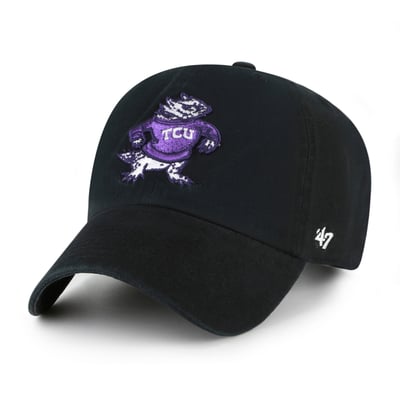  TCU Horned Frogs '47 Vault Clean Up Adjustable Hat - Black