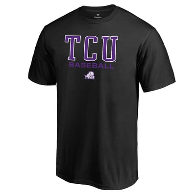 TCU Horned Frogs Team Unity Baseball T-Shirt - Black
