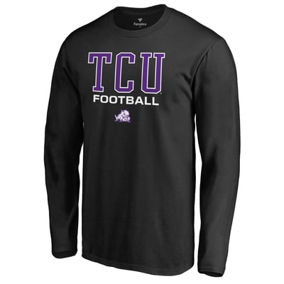TCU Horned Frogs Team Unity Football Long Sleeve T-Shirt - Black