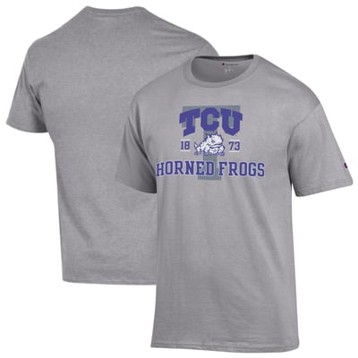 TCU Horned Frogs Champion Varsity T-Shirt - Heather Gray