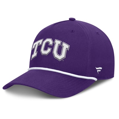  TCU Horned Frogs Fanatics Foul Ball Rope Adjustable Hat - Purple