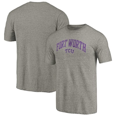 TCU Horned Frogs Arched City Tri-Blend T-Shirt - Gray