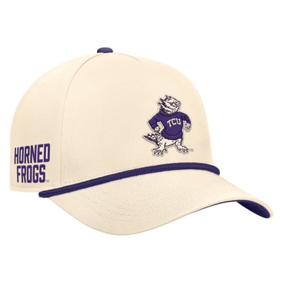 TCU Horned Frogs Nike Vintage Rope Rise Adjustable Hat - Natural