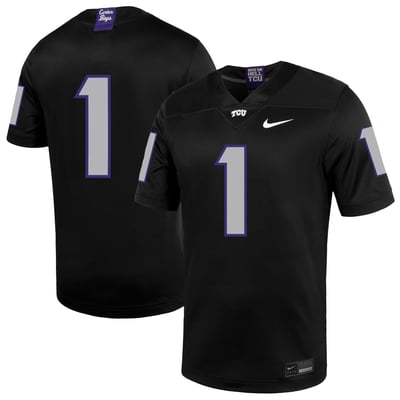 #1 TCU Horned Frogs Nike Untouchable Football Jersey – Black