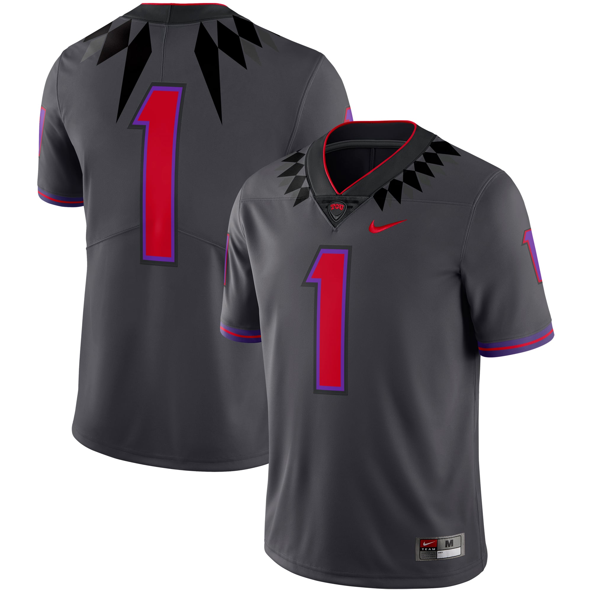 NCAA TCU ホーンドフロッグス NIKE リミテッドジャージ【2XL】 1 TCU Horned Frogs Nike Alternate Limited Jersey - Gray