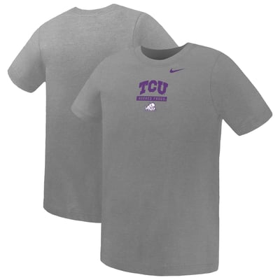 TCU Horned Frogs Nike Preschool Name Bar Legend Dri-FIT T-Shirt - Gray