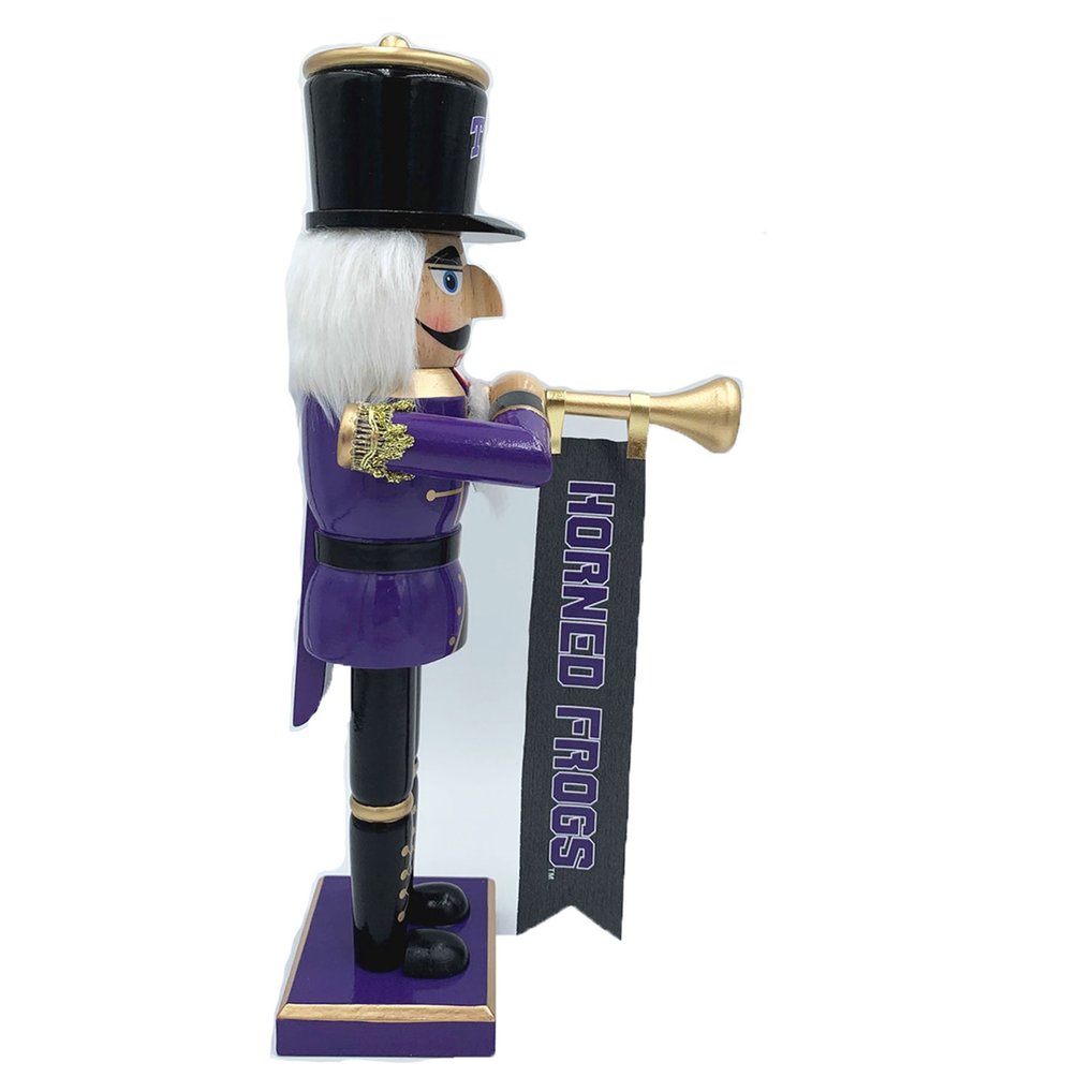 TCU Horned Frogs 14" Bugler Nutcracker