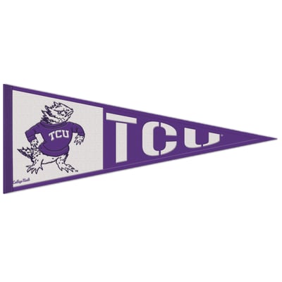 TCU Horned Frogs WinCraft 13" x 32" Retro Logo Pennant
