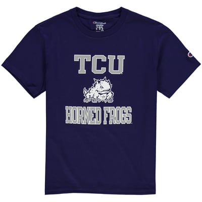 TCU Horned Frogs Champion Youth Circling Team Jersey T-Shirt - Purple