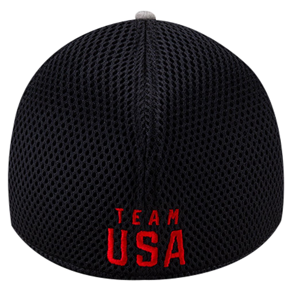 Team USA New Era Tech 39THIRTY Flex Hat - Gray
