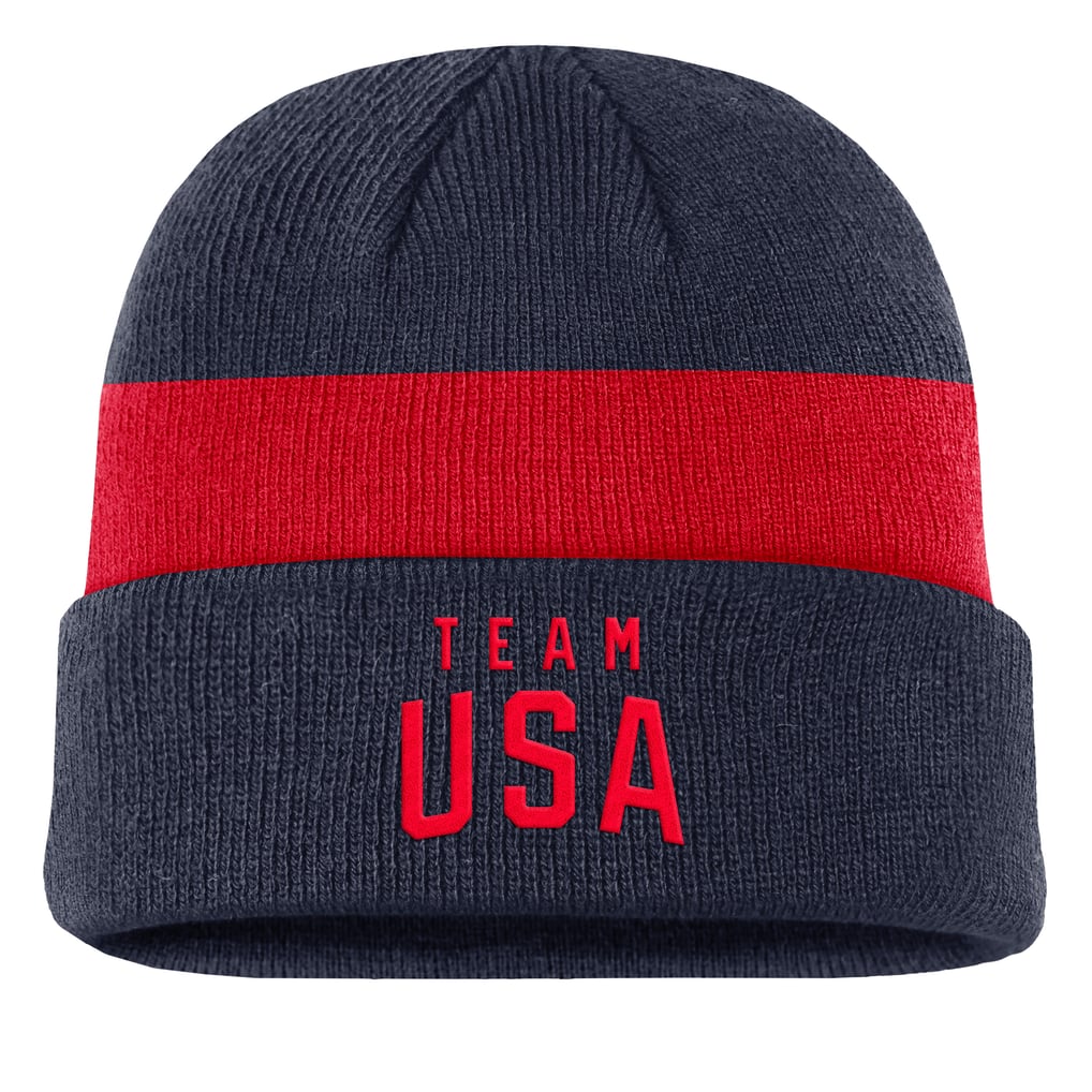 Team USA Nike Stripe Terra Cuffed Knit Hat - Navy