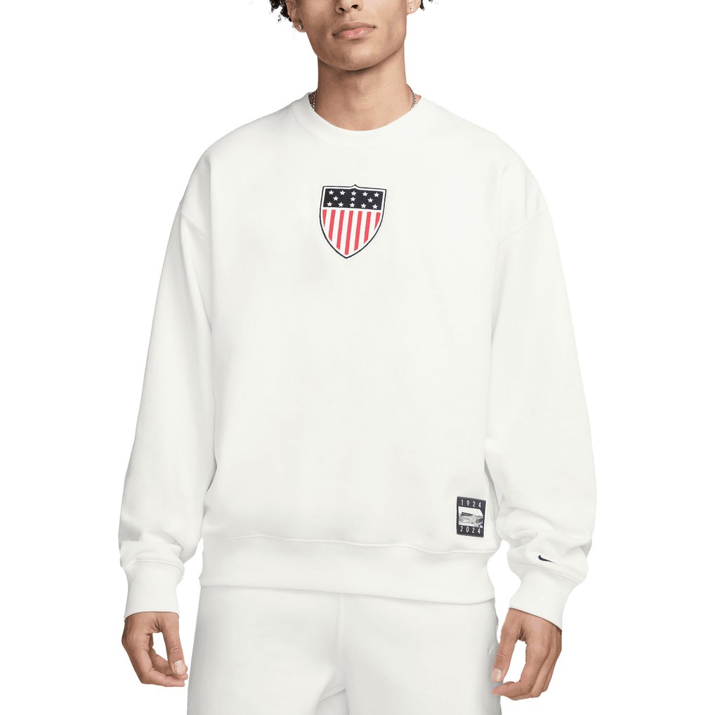 Team USA Nike Solo Swoosh 1924 Pack Pullover Sweatshirt - White
