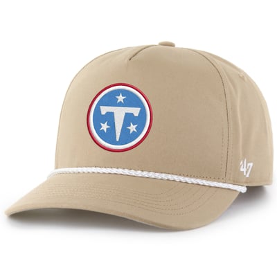  Tennessee Titans '47 Primary Logo Rope Hitch Adjustable Hat - Khaki
