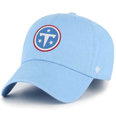  Tennessee Titans '47 Primary Logo Clean Up Adjustable Hat - Light Blue