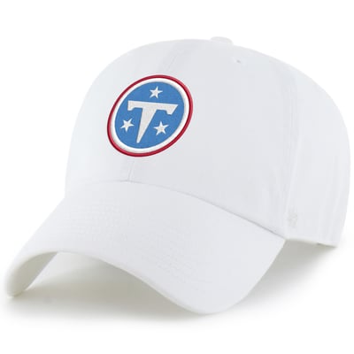  Tennessee Titans '47 Primary Logo Clean Up Adjustable Hat - White