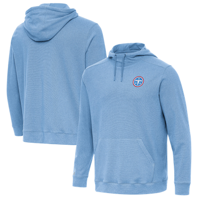 Tennessee Titans Antigua Cloud Hoodie - Heather Powder Blue