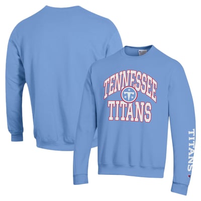  Tennessee Titans Champion Powerblend Fleece Sweatshirt - Light Blue