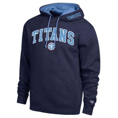  Tennessee Titans Champion Contrast Hoodie - Navy/Light Blue